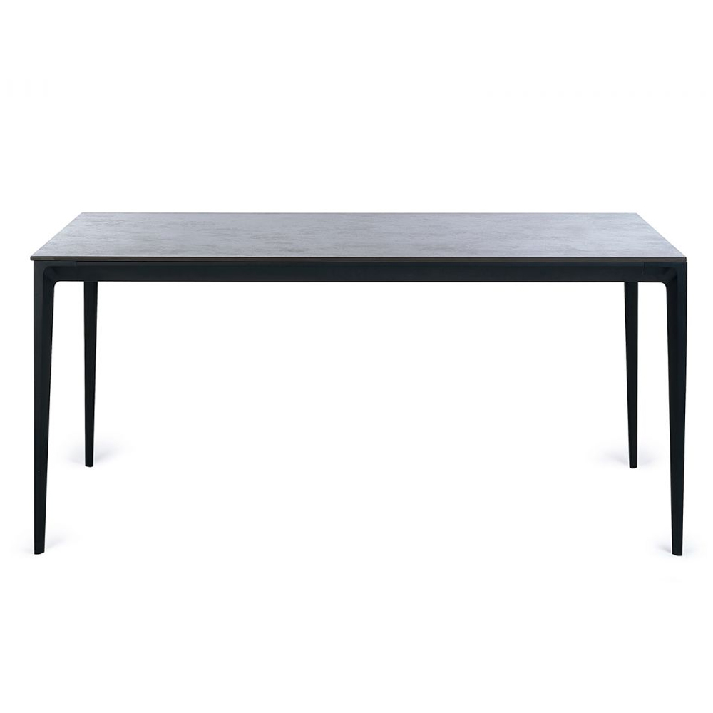 Maemi Marble Dining Table Rectangular In Slate Grey