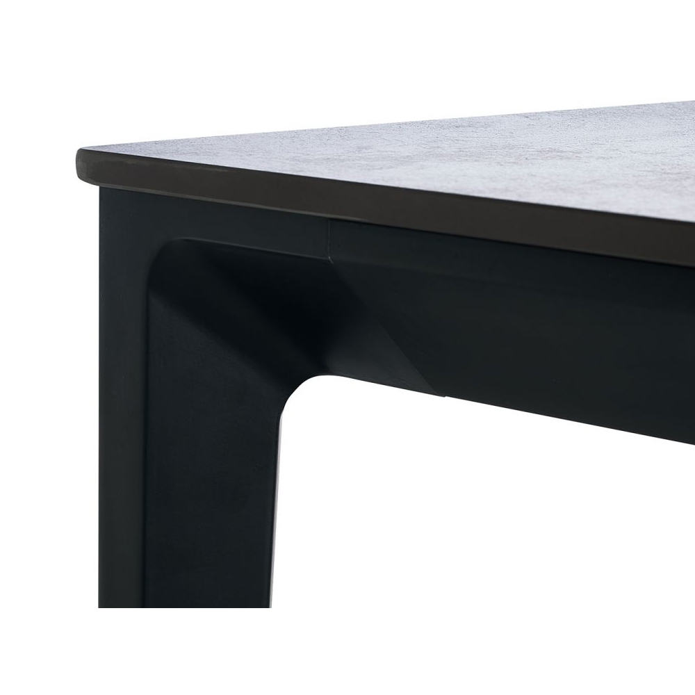 Maemi Marble Dining Table Rectangular In Slate Grey