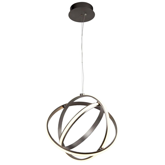 Product photograph of Magic Led 3 Lights Ceiling Pendant Light In Satin Nickel from Furniture in Fashion