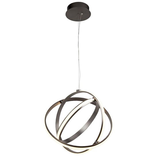 Photo of Magic led 3 lights ceiling pendant light in satin nickel