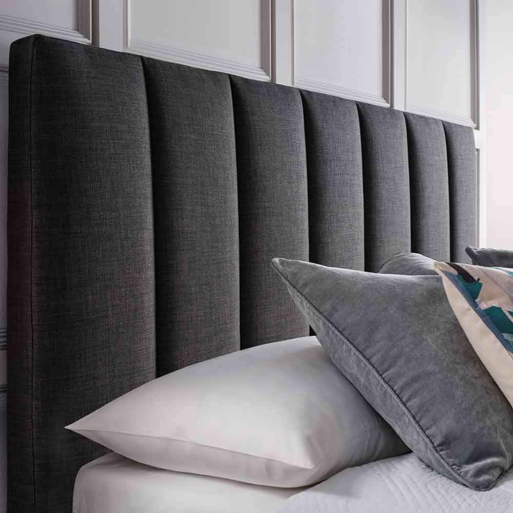 Magna Fabric Ottoman Storage Double Bed In Pendle Slate
