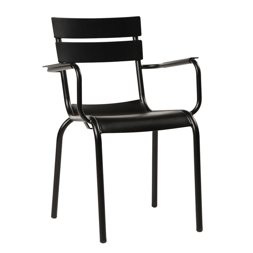 Magnolia Aluminium Garden Armchair in Black