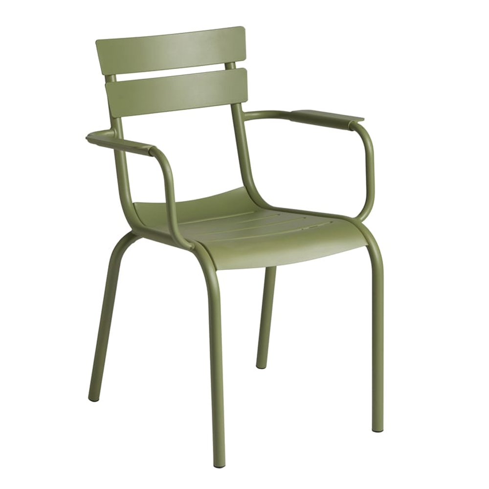 Magnolia Aluminium Garden Armchair in Olive Green