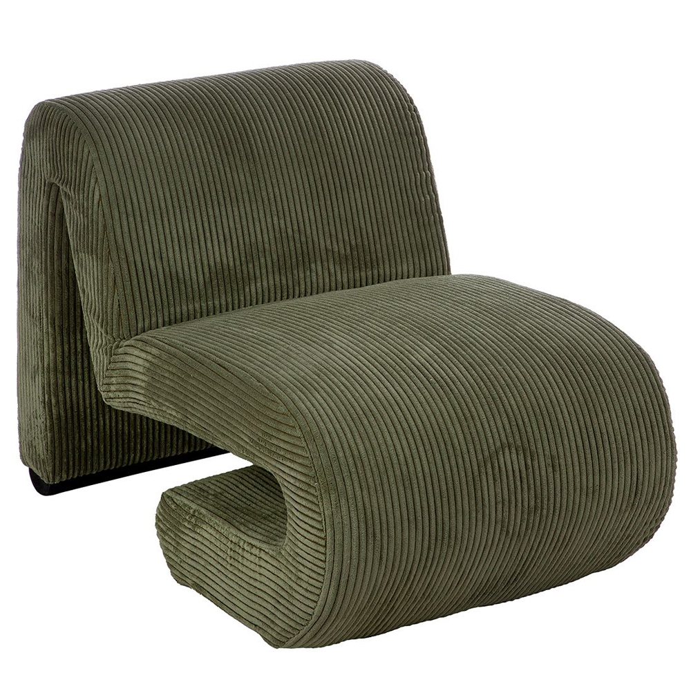 Magnolia Fabric Armchair In Green