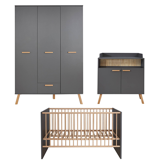 Magz Baby Room Wooden Furniture Set In Grey_2