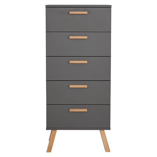 Magz Kids Room Wooden Chest Of Drawers In Grey_4