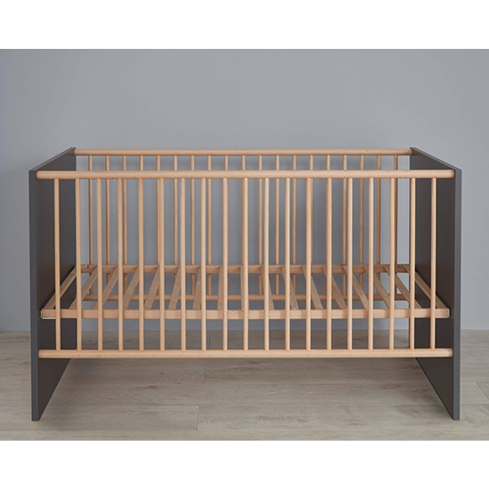Magz Wooden Baby Cot Bed In Grey_2