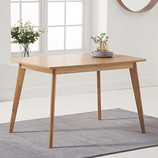 Seethes Rectangular Extending Wooden Dining Table In Oak_2