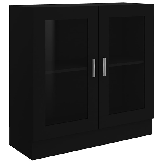 Maili Wooden Display Cabinet With 2 Doors In Black