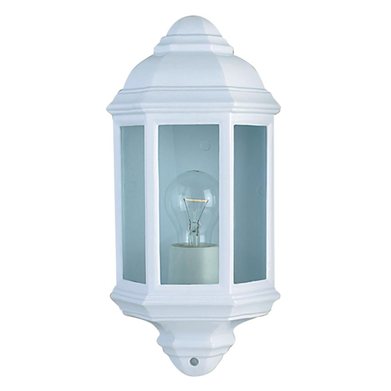 Read more about Maine aluminium outdoor wall light in white