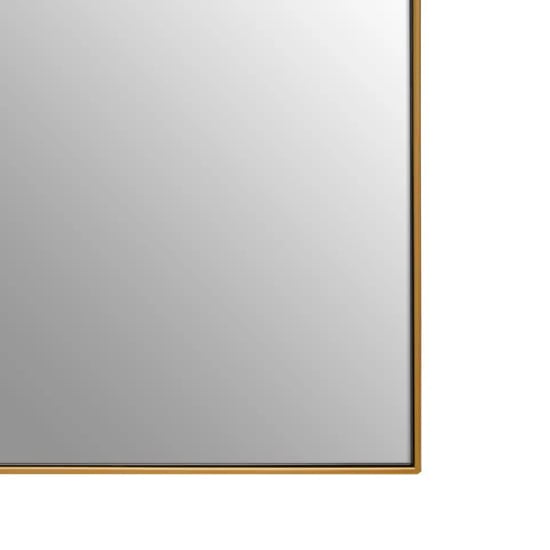 Mainz Arched Wall Mirror With Gold Metal Frame