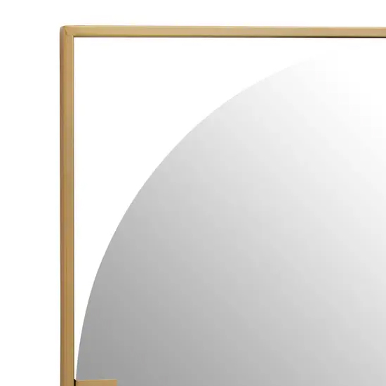 Mainz Square Wall Mirror With Gold Metal Frame