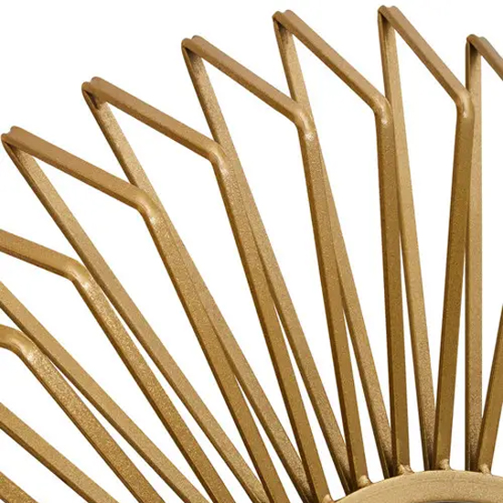 Mainz Sunburst Wall Mirror With Gold Metal Frame
