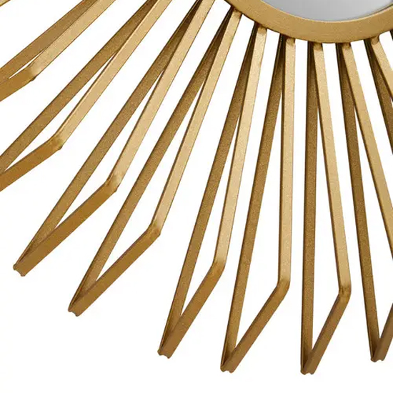 Mainz Sunburst Wall Mirror With Gold Metal Frame