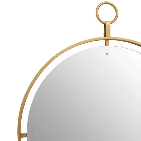 Mainz Wall Mirror With Gold Metal Ring