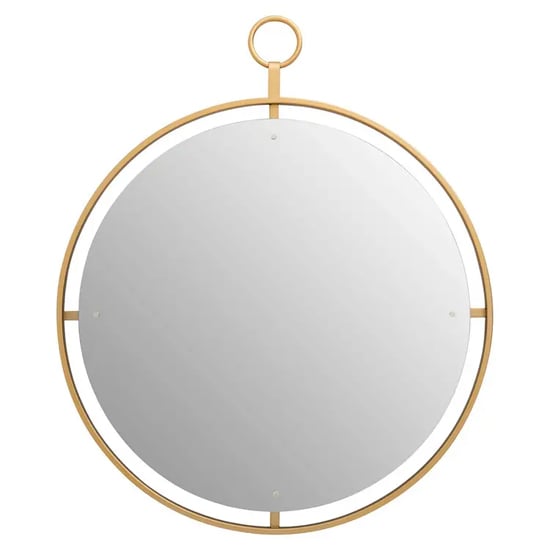 Mainz Wall Mirror With Gold Metal Ring