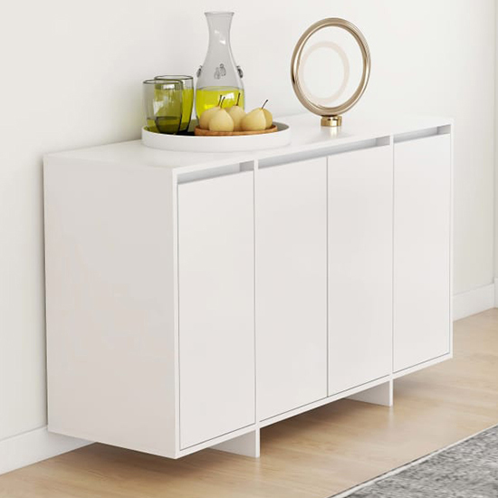 Maisa Wooden Sideboard With 4 Doors In White_1