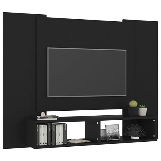 Maisie Wooden Wall Hung Entertainment Unit In Black_2