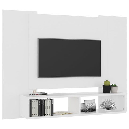 Maisie Wooden Wall Hung Entertainment Unit In White_2