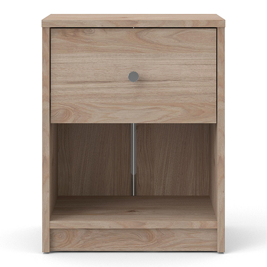 Maiton Wooden Bedside Cabinet With 1 Drawer In Oak