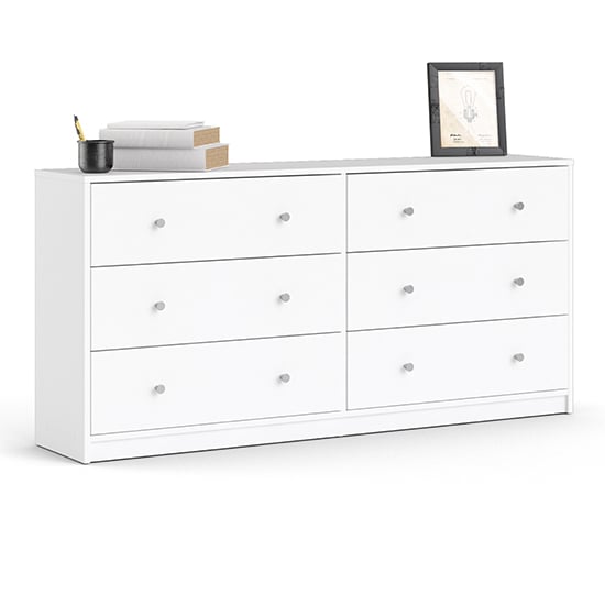 Maiton Wooden Chest Of 6 Drawers In White