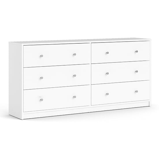 Maiton Wooden Chest Of 6 Drawers In White
