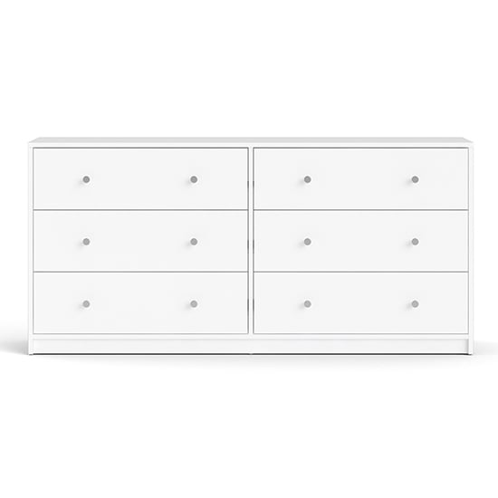 Maiton Wooden Chest Of 6 Drawers In White