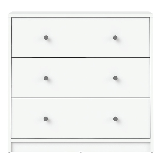 Maiton Wooden Chest Of 3 Drawers In White