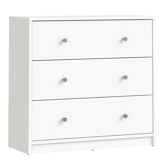 Maiton Wooden Chest Of 3 Drawers In White