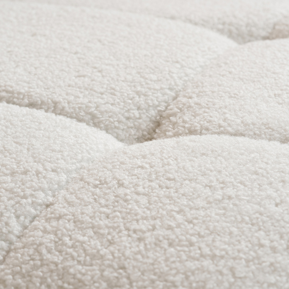 Maize Fabric 3 Seater Sofa In White