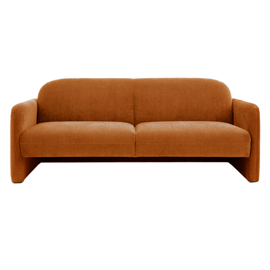 Majuro Fabric 3 Seater Sofa In Amber thumbnail