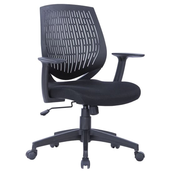 Photo of Malabo fabric home and office chair in black