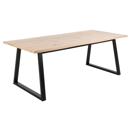 Read more about Malang wooden dining table rectangular in white pigmented oak