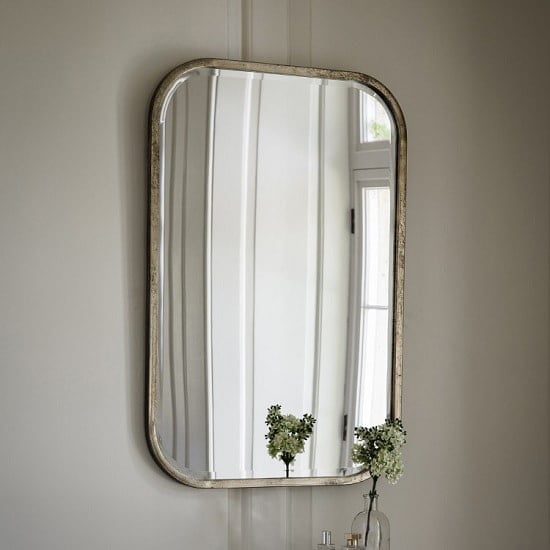 Malcolm Rectangular Wall Mirror With Metal Frame Furniture in Fashion