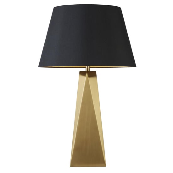Maldon Black Shade Table Lamp With Gold Metal Base_2