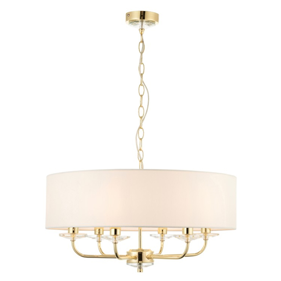 Maldon Wall Hung 6 Pendant Light In Brass