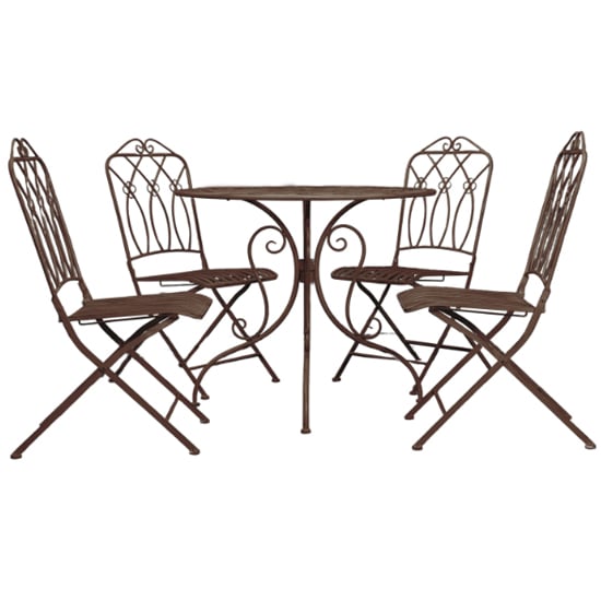 Read more about Malfoy metal bistro set with round table in noir