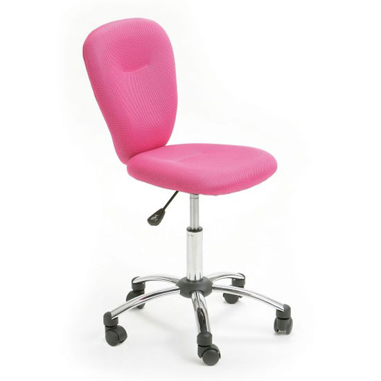 Read more about Mali fabric height adjustable office chair in pink