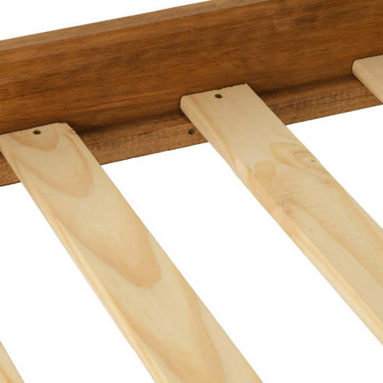 Malia Wooden Single Bed In Distressed Waxed Pine