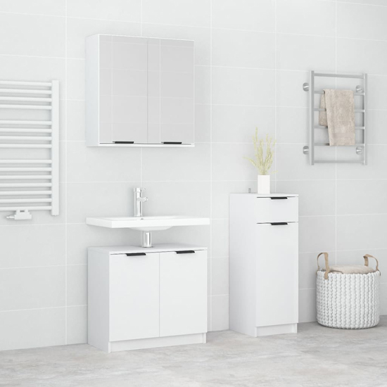 Malibu Wooden Bathroom Furniture Set In White_2