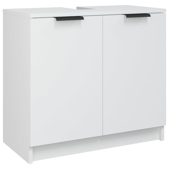 Malibu Wooden Bathroom Furniture Set In White