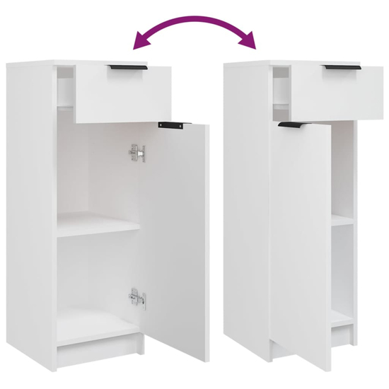 Malibu Wooden Bathroom Furniture Set In White