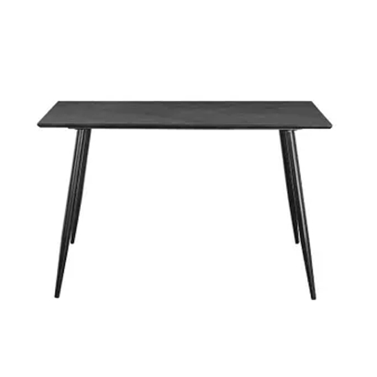 Malibu Wooden Dining Table 120cm Rectangular In Fishbone Grey Oak