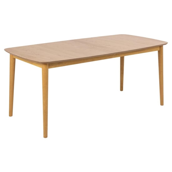 Product photograph of Malibu Extending Wooden Dining Table Rectangular In Matt Oak from Furniture in Fashion