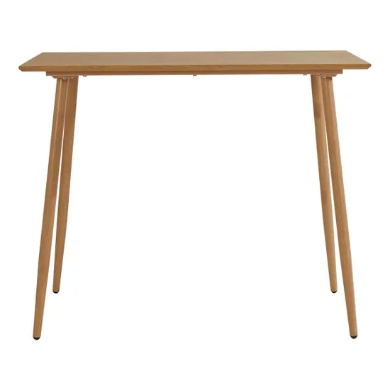 Malibu Wooden Bar Table Rectangular In Oak