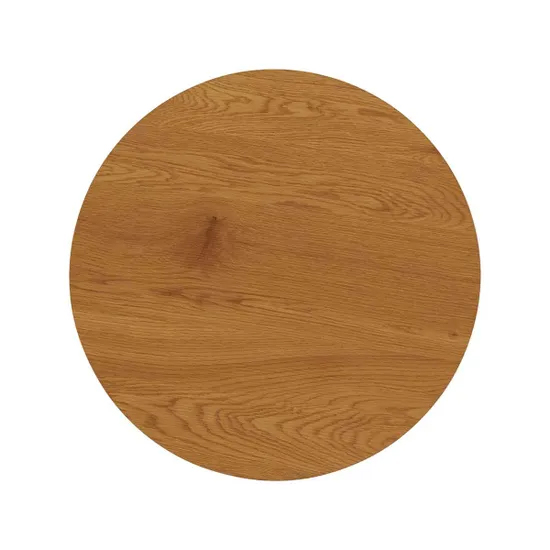 Malibu Wooden Bar Table Round In Oak