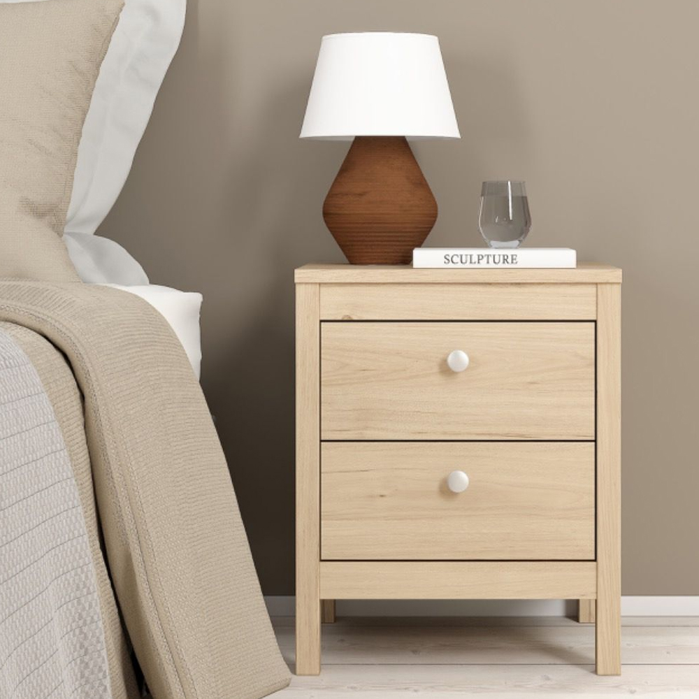 Malibu Wooden Bedroom Furniture Set With 3 Doors Wardrobe In Oak