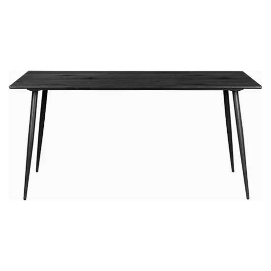 Malibu Wooden Dining Table 120cm Rectangular In Black