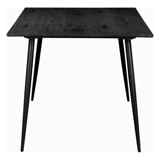 Malibu Wooden Dining Table 120cm Rectangular In Black