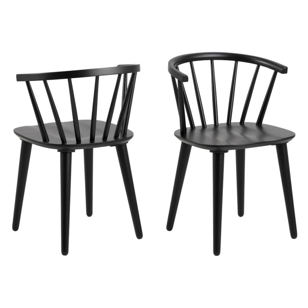 Malibu Wooden Extending Dining Table With 4 Chairs In Matt Black